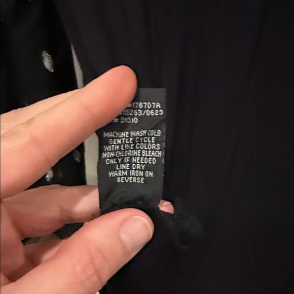 Patterned Black and White Blouse - Picture 8 of 8